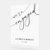 Moderne kalligrafie We zijn een Betongen Partij Acryl Bord (Hoek)