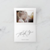 Moderne kalligrafie Weddenschap Bedankt (Binnen)