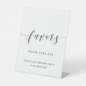 Moderne kalligrafie-weddenschap reclamebord met voetstuk (Voorkant)