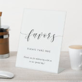 Moderne kalligrafie-weddenschap reclamebord met voetstuk (Insitu)