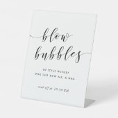 Moderne kalligrafie-weddenschap uitzenden reclamebord met voetstuk (Voorkant)