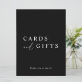 Moderne kalligrafie-weddenschappen en cadeaubonnen kaart (Staand voorkant)