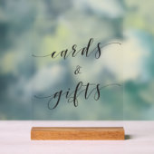 Moderne kalligrafie-weddenschappen en -cadeaus acryl bord (Neutraal)