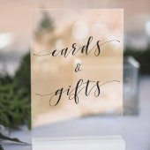 Moderne kalligrafie-weddenschappen en -cadeaus acryl bord