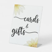 Moderne kalligrafie-weddenschappen en gifts Pedest Reclamebord Met Voetstuk (Voorkant)