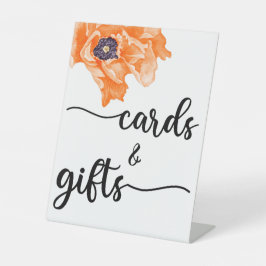 Moderne kalligrafie-weddenschappen en gifts Pedest Reclamebord Met Voetstuk