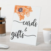 Moderne kalligrafie-weddenschappen en gifts Pedest Reclamebord Met Voetstuk (Insitu)