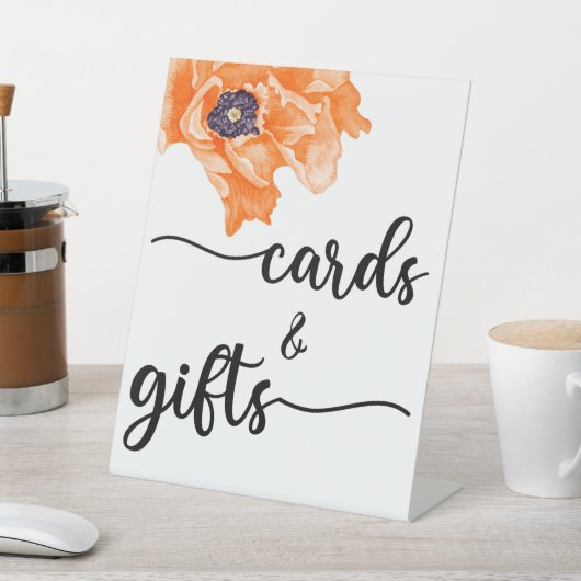 Moderne kalligrafie-weddenschappen en gifts Pedest Reclamebord Met Voetstuk (Insitu)