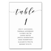 Moderne kalligrafie-weduwenkaart kaart (Voorkant)