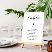 Moderne kalligrafie-weduwenkaart kaart