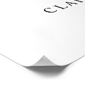 Moderne kalligrafie Welkomstteken voor bruiloft fo Poster (Hoek)