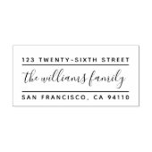 Moderne kalligrafie Zelfinkt retouradres Zelfinktende Stempel (Design)