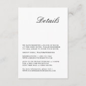 Moderne kalligrafie zwart-wit detail Kaart (Voorkant)