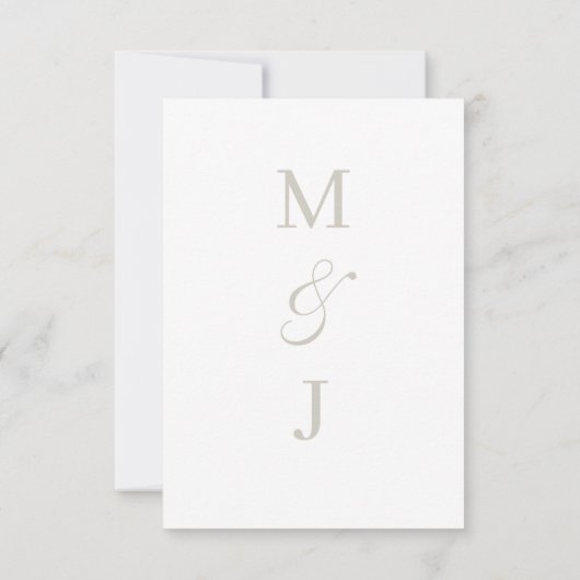 Moderne kalligrafieminimalisme RSVP (Achterkant)