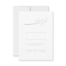 Moderne kalligrafieminimalisme RSVP
