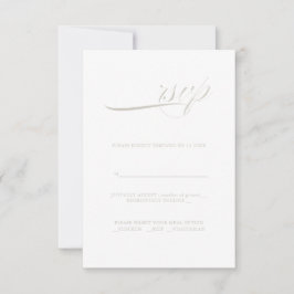 Moderne kalligrafieminimalisme RSVP Kaartje