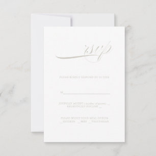 Moderne kalligrafieminimalisme RSVP Kaartje