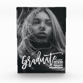 Moderne kalligrafieminimalistische Afstuderen Fotoblokken (Voorkant)