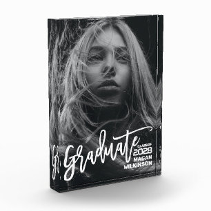 Moderne kalligrafieminimalistische Afstuderen Fotoblokken