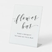 Moderne kalligrafiesurk reclamebord met voetstuk (Voorkant)