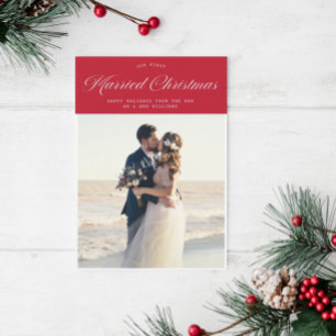 Moderne kalligrafiesvakantieaankondiging feestdagenkaart