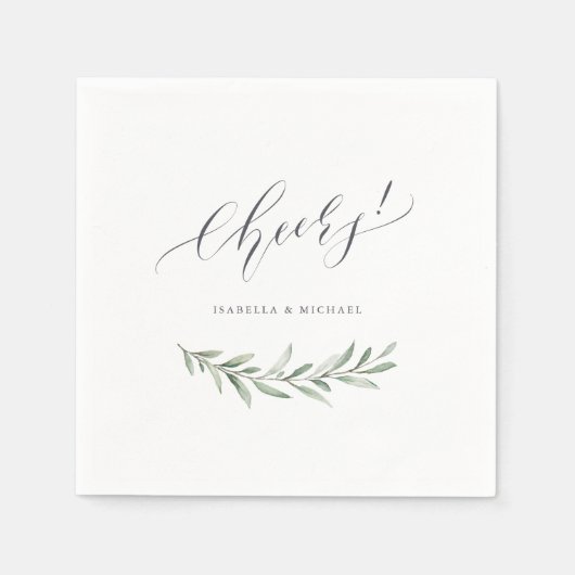 Moderne kalligrafietoestellen voor de bruinachtige servet (Voorkant)