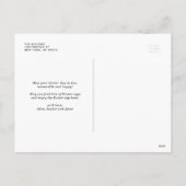 Moderne kalligrafietoewijzing Happy Easter Photo Feestdagenkaart (Achterkant)