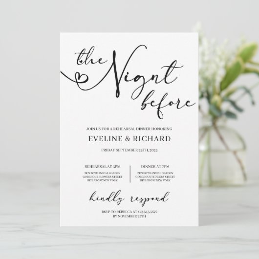 Moderne kalligtapijtrepetitie met handschrift kaart (Staand voorkant)