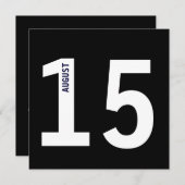 Moderne Kalme Kaledender Bachelor Verjaardagsfeest Kaart (Voorkant / Achterkant)