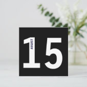 Moderne Kalme Kaledender Bachelor Verjaardagsfeest Kaart (Staand voorkant)