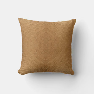 Moderne Kameel Bruin Golvende Ribbels Abstract Get Kussen