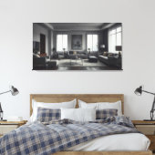 Moderne kamerinterieurontwerp canvas afdruk (Insitu (Slaapkamer))