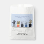 Moderne kamerplant dank u bruiloft gunst zak bedankzakje (Voorkant)