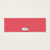 Moderne kamperfoelie Roze Chevron Bruiloft Drink T Mini Visitekaartjes (Achterkant)