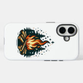 Moderne kampvuurkunst onder Sterrennacht Case-Mate iPhone Case (Achterkant (horizontaal))