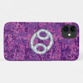 Moderne kankergezwel roze digitale camouflage Case-Mate iPhone case (Achterkant (horizontaal))