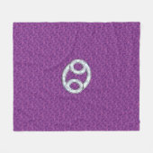 Moderne kankergezwel roze digitale camouflage fleece deken (Voorkant (Horizontaal))