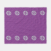 Moderne kankergezwel roze digitale camouflage fleece deken (Voorkant (Horizontaal))