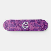 Moderne kankergezwel roze digitale camouflage skateboard (Horizontaal)