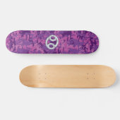 Moderne kankergezwel roze digitale camouflage skateboard (Horizontaal)