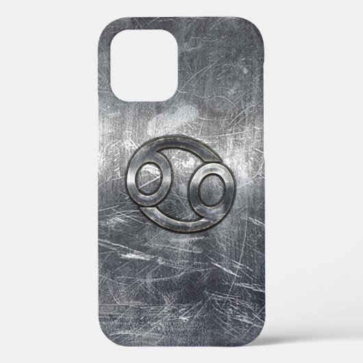 Moderne kankerinloggen in de Silver Metal Style Case-Mate iPhone Case (Achterkant)