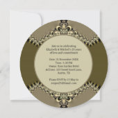 Moderne  Kant Jubileum Celebration Round Kaart (Achterkant)