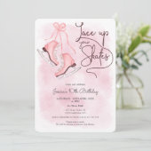 Moderne kant omhoog je schaatsen schaats kaart (Staand voorkant)