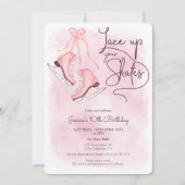 Moderne kant omhoog je schaatsen schaats kaart (Voorkant)