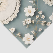 Moderne kanten witte bloemen tissuepapier (Detail)