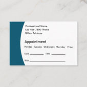 Moderne Kantoor Afspraakherinnering Visitekaartjes Afsprakenkaartje (Voorkant)