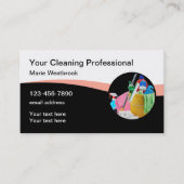 Moderne Kantoor Cleaning Services Visitekaartje (Voorkant)