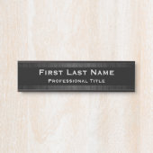 Moderne Kantoor deurmerken Zwart hout Deurbordje (Voorkant)