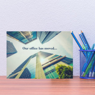 Moderne Kantoor Gebouw Verandering van Adres Verhu Aankondiging