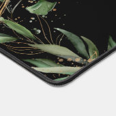 Moderne Kantoor Golden Circles Eucalyptus Zwart Bureaumat (Hoek)